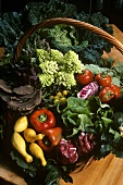 Basket of Fresh Vegetables