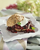 Cherry-Chocolate Shortcakes with Kirsch Whipped Cream