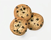 Three Chocolate Chip Cookies