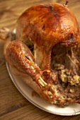 Whole Roasted Turkey with Stuffing Removed