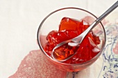 A Small Bowl of Red Gelatin
