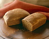 Two Loaves of Annadamma Bread; One Sliced