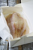 Flounder Fillets in an Opened Box