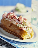 Lobster Roll on Plate