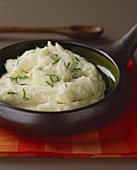 Mashed Potatoes in Serving Bowl