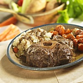 Braised Beef Shank with Carrots and Potatoes
