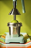 Lime in Juicer