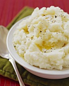 Bowl of Buttery Mashed Potatoes