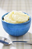 A Bowl of Mashed Potatoes with Parmesan