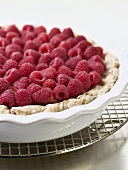 Raspberries in Baked Meringue Crust