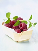 Small Container of Fresh Raspberries