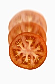Eine Tomatenscheibe, Bewegungsunschärfe