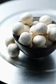 Bowl of White Button Mushrooms
