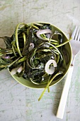 Stir Fried Yam Leaves with Onions