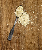 Quinoa in and Beside a Spoon