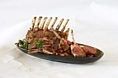 Partially Sliced Rack of Lamb