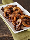 Platter of Shrimp in Spicy Barbecue Sauce