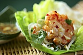 Spicy Asian Shrimp Lettuce Wrap