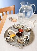 Oysters on the Half Shell with Two Sauces