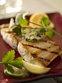 Grilled Sea Bass Fillet with Lime