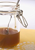 Brown Rice Syrup in Jar; Spoon