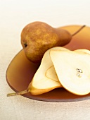 Sliced and Whole Pear