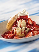 Strawberry Shortcake with Ice Cream