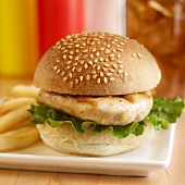 Mini Grilled Chicken Sandwich with Lettuce
