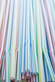 Colorful Striped Straws