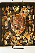 Organic Chicken Roasted with Herbs and Vegetables