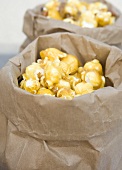 Caramel Popcorn in Paper Bags