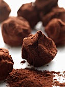 Chocolate Truffles Rolled in Cocoa Powder