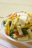 Rigatoni with Vegetables and Cheese