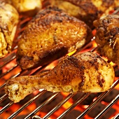Chicken Drumstick and Thighs on Grill