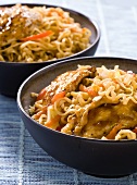 Two Bowls of Chicken Lo Mein
