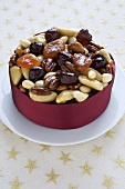 Fruit and Nut Cake with Ribbon