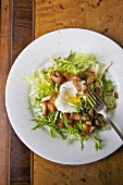 Frisee aux Lardons; Frisee Salad with Egg and Bacon