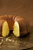 Pound Cake with Slice Removed