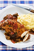 Pollo alla cacciatora (Hähnchen auf Jägerart, Italien)