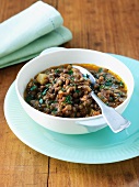 Bowl of Hearty Lentil Stew