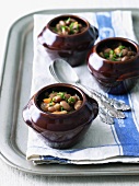 Pinto Bean Stew in Individual Crocks