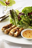Spring Rolls with Sweet and Sour Sauce