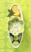 Bowl of Lemons, Limes and Citrus Fleur de Sel (Sea Salt)