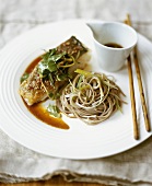 Asian Fried Salmon with Soba Noodles