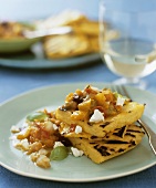 Grilled Polenta with Mediterranean Compote 