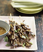 Beef Satay with Basil Butter