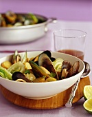 Green Lip Mussel Stew with Bok Choy