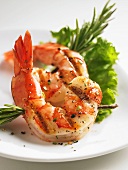 Grilled Shrimp on a Rosemary Skewer