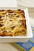 Breakfast Casserole with Sausage and Egg; Scoop Removed