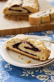 Blackberry Roly Poly; Jam Filled Dessert Made with Biscuit Dough